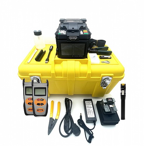 X500 FIBER FUSION SPLICER 4 MOTORS CLAD-TO-CLAD (TOUCH SCREEN) WITH X-5001 POWER METER , X-5002 LIGHT SOURCE &  X4007 VFL 10 mW
